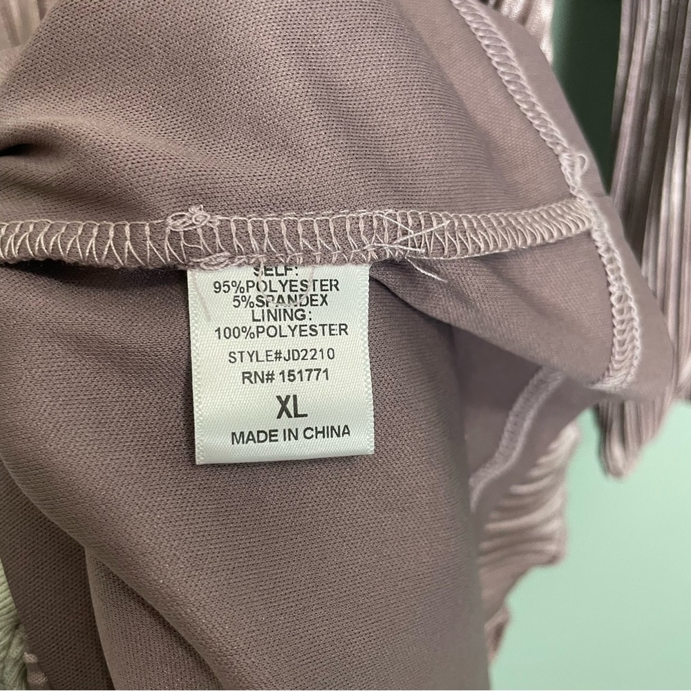 Baltic Born Amani Pleated Midi Dress in Lilac Purple Women Size XL Back Tie - Picture 11 of 11